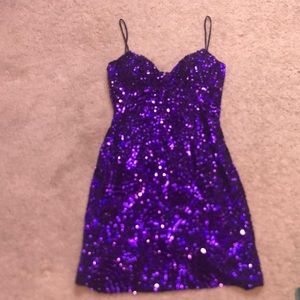 Purple Sequence Dress